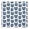 Blue Cat Face Pattern 10" x 10" Cotton Twill Napkin
